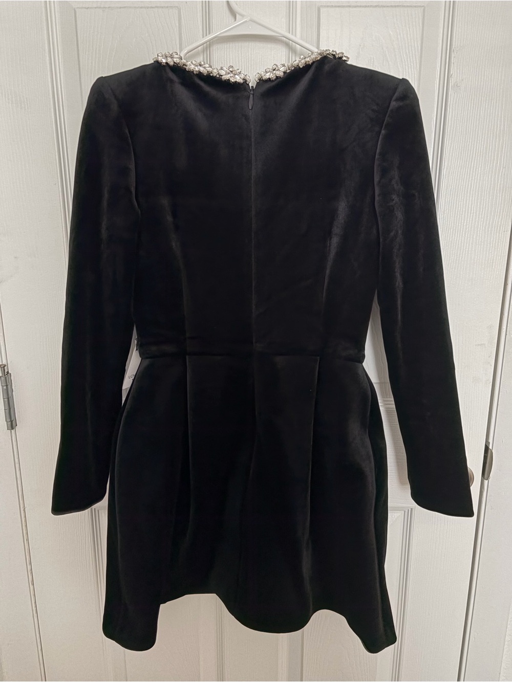 NWT Nadine Merabi Kimberly Black Embellished Mini Dress Size Small US 6 w/ Box - Picture 3 of 6